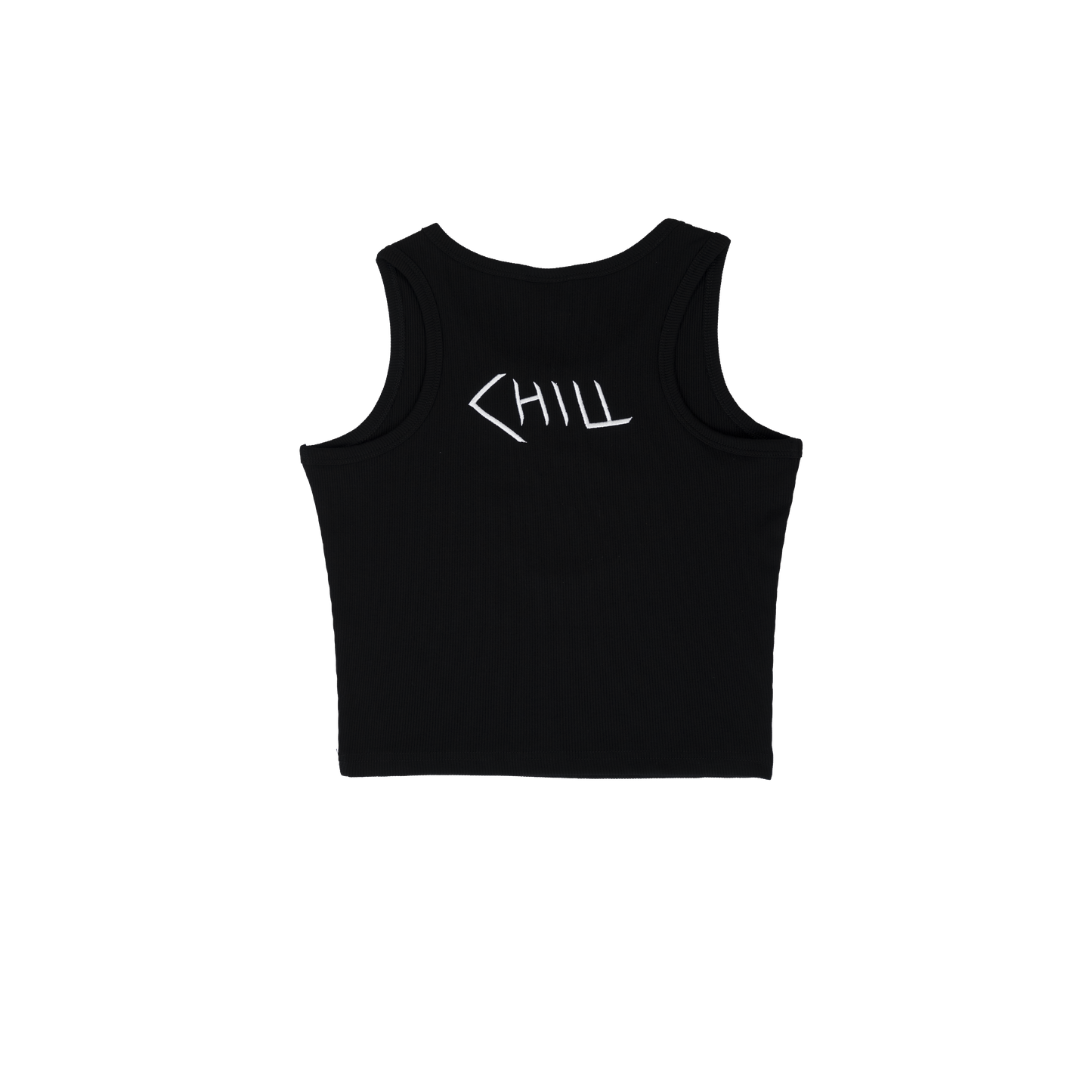 CHILL "spider" Crop Top black